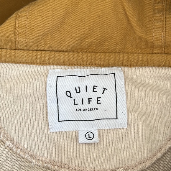 The Quiet Life skateboard apparel 3 color panel 1/4 zip hoodie - Picture 3 of 5